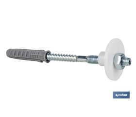 SET DE 2 PCS. PARA LAVABO 10 X 120 MM TUERCA DE HIERRO