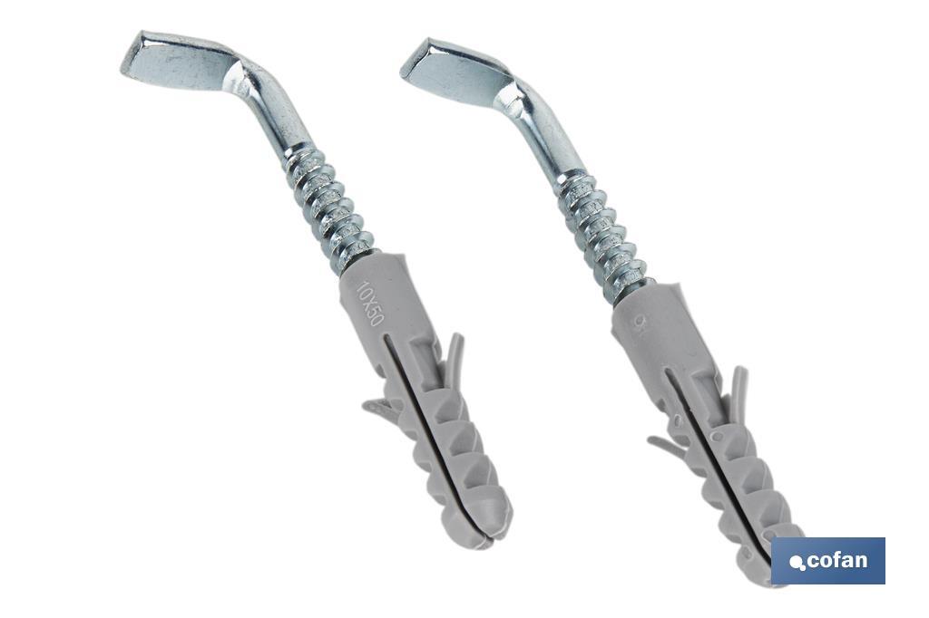 SET DE 2 PCS. TACO Y ALCAYATA PARA TERMO Y CALENTADOR 8 X 65 MM