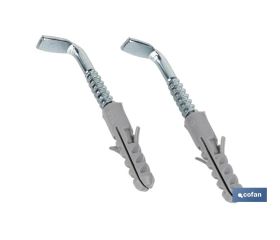 SET DE 2 PCS. TACO Y ALCAYATA PARA TERMO Y CALENTADOR 10 X 75 MM