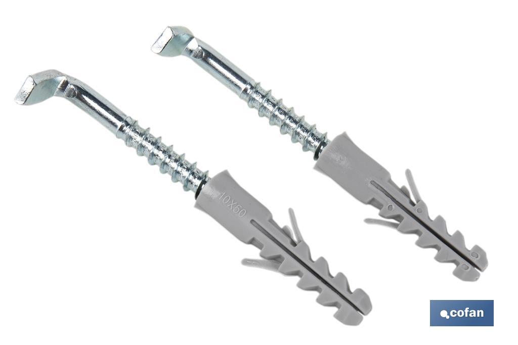 SET DE 2 PCS. TACO Y ALCAYATA PARA TERMO Y CALENTADOR 8 X 65 MM