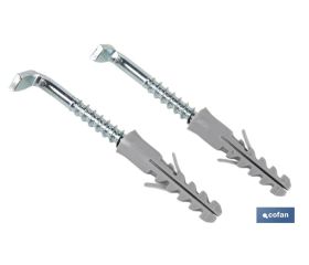 SET DE 2 PCS. TACO Y ALCAYATA PARA TERMO Y CALENTADOR 10 X 75 MM