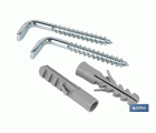 SET DE 2 PCS. TACO Y ALCAYATA PARA TERMO Y CALENTADOR 8 X 65 MM