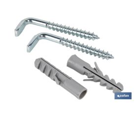 SET DE 2 PCS. TACO Y ALCAYATA PARA TERMO Y CALENTADOR 10 X 75 MM