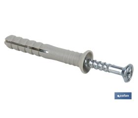 TACO GOLPE CON COLLARÍN AVELLANADO 6 X 40 BOTE DE 500 UDS.