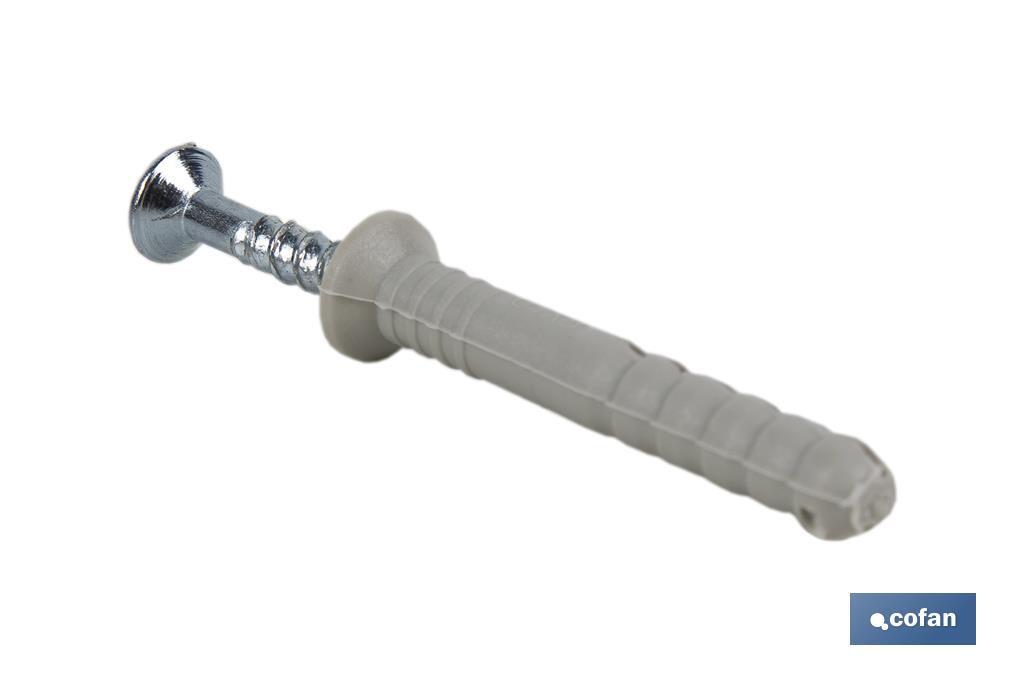 TACO GOLPE CON COLLARÍN AVELLANADO 6 X 40 BOTE DE 500 UDS.