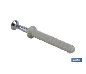 TACO GOLPE CON COLLARÍN AVELLANADO 6 X 40 BOTE DE 500 UDS.