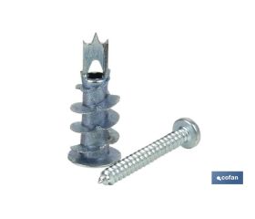 TACO ZAMAK 13X32 PARA PLACAS C/TORNILLO 4,2X32
