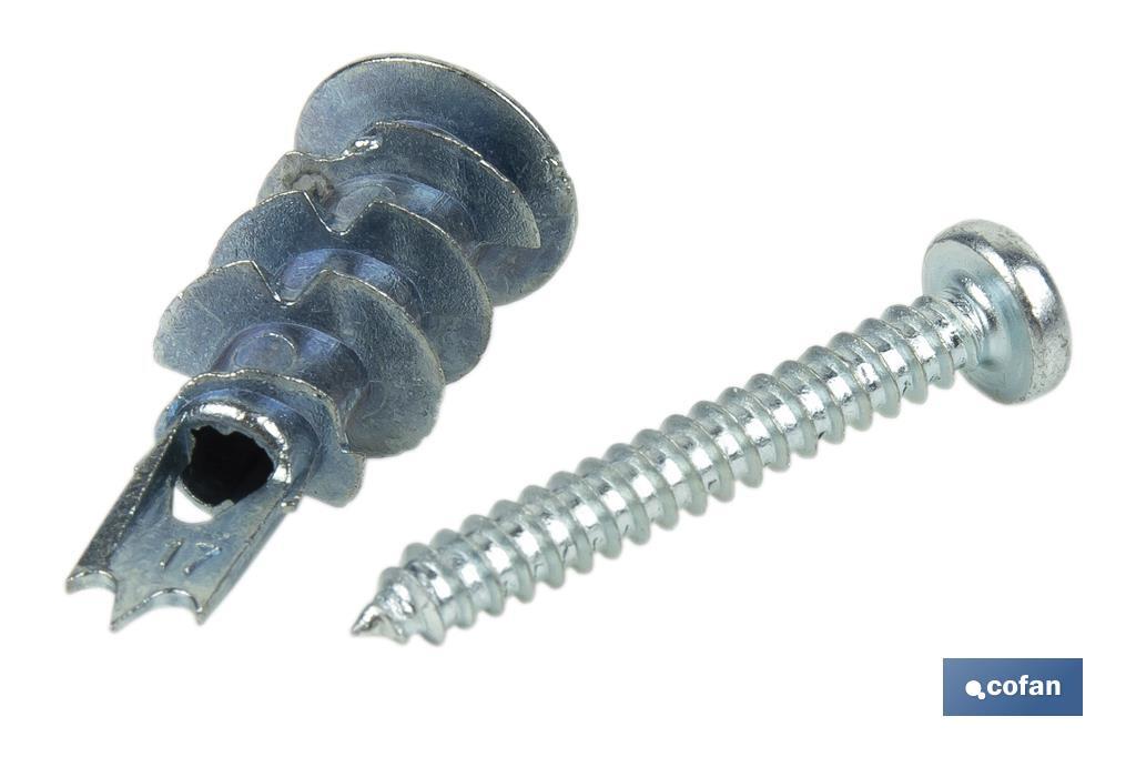 TACO ZAMAK 13X32 PARA PLACAS C/TORNILLO 4,2X32