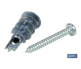 TACO ZAMAK 13X32 PARA PLACAS C/TORNILLO 4,2X32