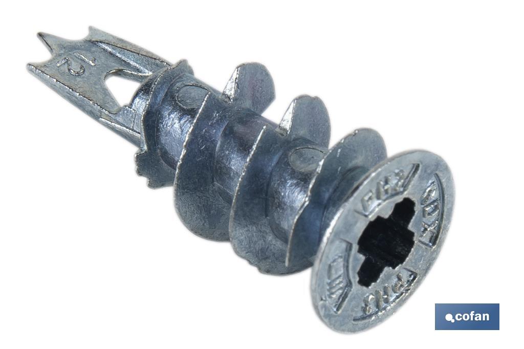 TACO ZAMAK 13X32 PARA PLACAS C/TORNILLO 4,2X32