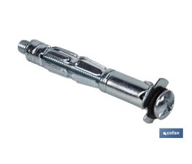 ANCLAJE METÁLICO PARA MATERIALES HUECOS MÁX. 22 MM TORNILLO M4 X 41 MM Ø8 MM