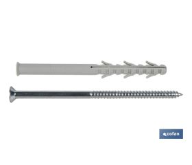 Taco largo de golpe con tornillo Torx | Varias medidas