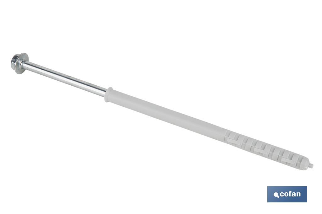 TACO LARGO DE GOLPE CON TORNILLO HEXAGONAL Ø10 X 160 MM