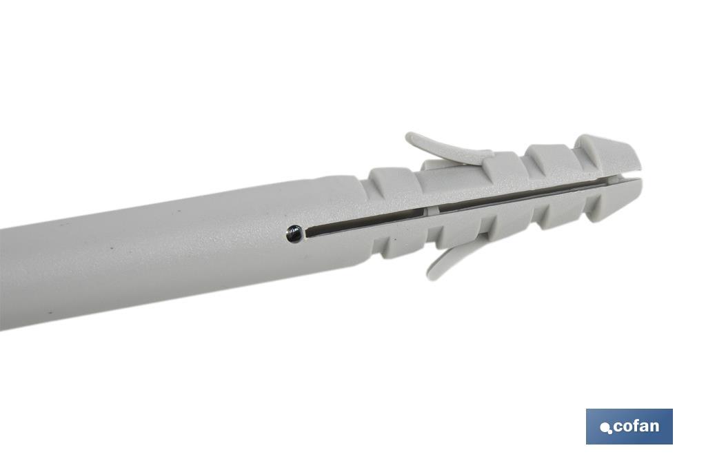 TACO LARGO DE GOLPE CON TORNILLO POZIDRIVE Ø10 X 100 MM