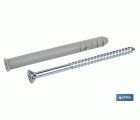 TACO LARGO DE GOLPE CON TORNILLO POZIDRIVE Ø10 X 115 MM