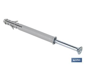 TACO LARGO DE GOLPE CON TORNILLO POZIDRIVE Ø10 X 160 MM