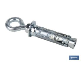 Anclaje de Zamak con argolla | Para cargas medias y altas | Varias medidas