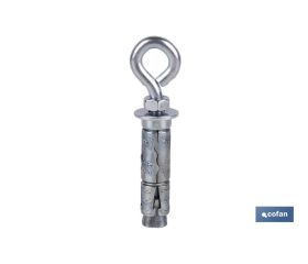 ANCLAJE ZAMAK HPM M8 X 50 CON ARGOLLA