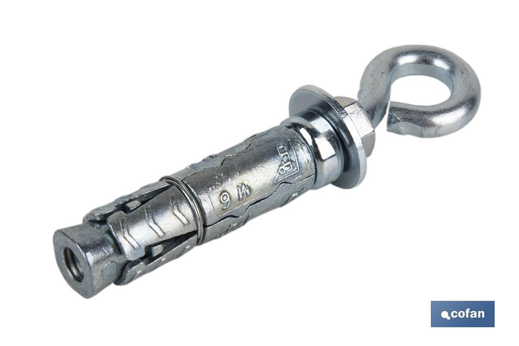 ANCLAJE ZAMAK HPM M6 X 45 CON ARGOLLA