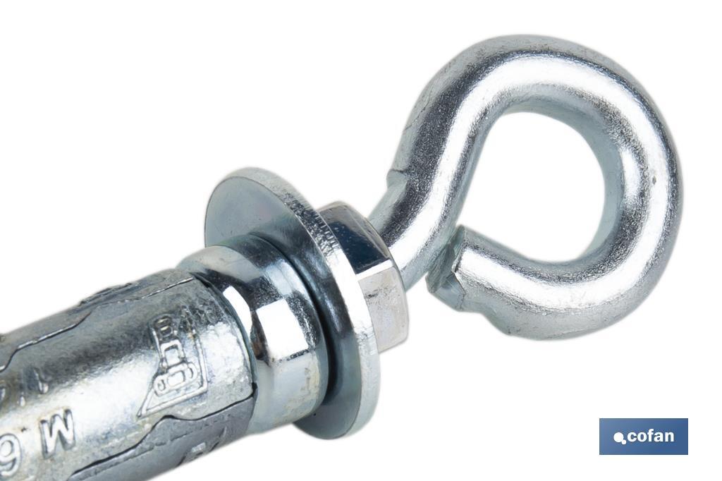 ANCLAJE ZAMAK HPM M6 X 45 CON ARGOLLA