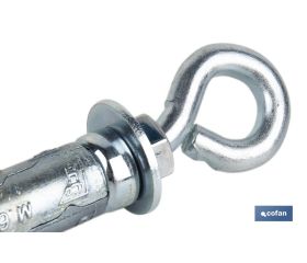 ANCLAJE ZAMAK HPM M8 X 50 CON ARGOLLA