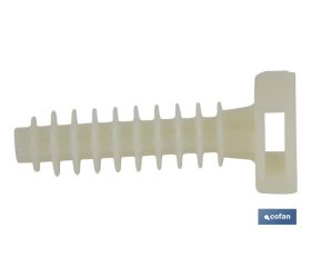 TACO BRIDAS TALADRO COLOR NEGRO 8 MM