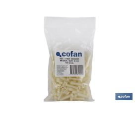 TACO BRIDAS TALADRO COLOR NEGRO 8 MM