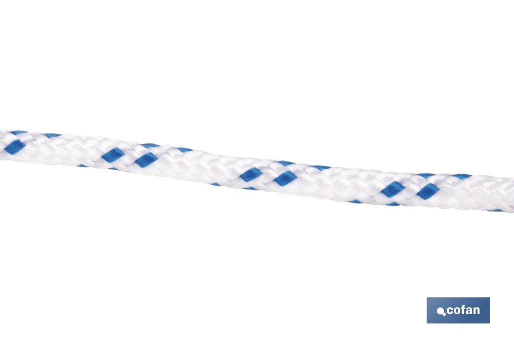 CUERDA TRENZADA POLI 6MM 100 MTS