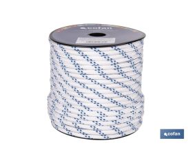 CUERDA TRENZADA POLI 8MM 50 MTS