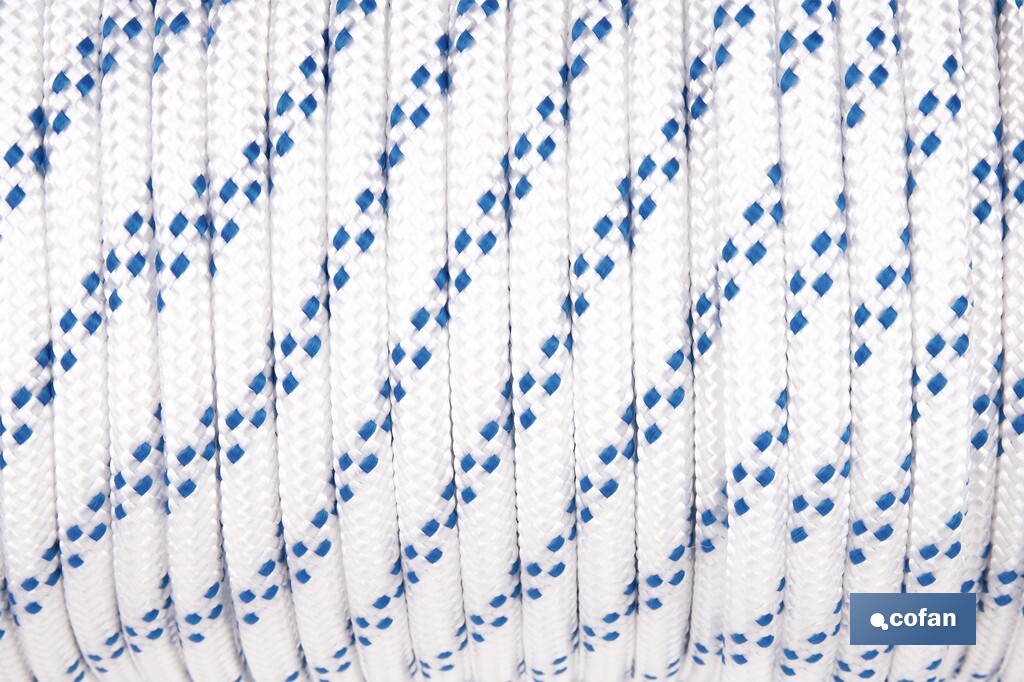 CUERDA TRENZADA POLI 8MM 50 MTS