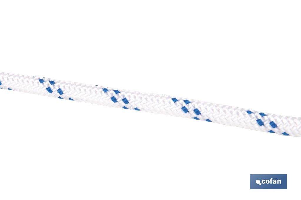 CUERDA TRENZADA POLI 8MM 50 MTS