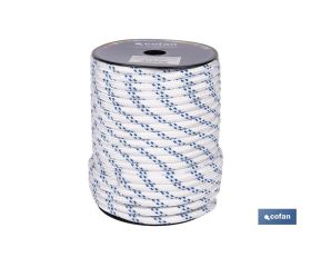 CUERDA TRENZADA POLI 10MM 50 MTS