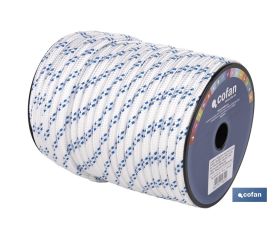 CUERDA TRENZADA POLI 10MM 50 MTS