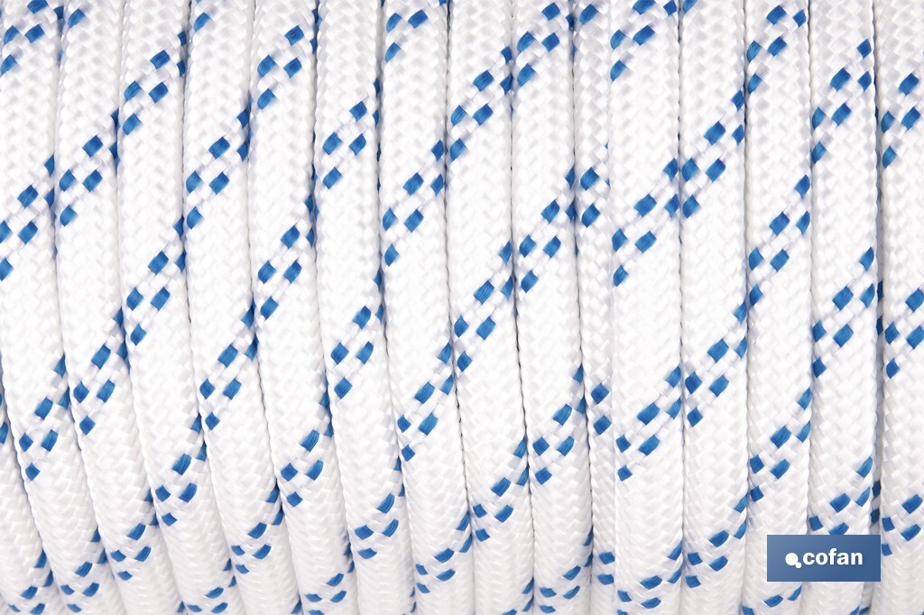 CUERDA TRENZADA POLI 10MM 50 MTS