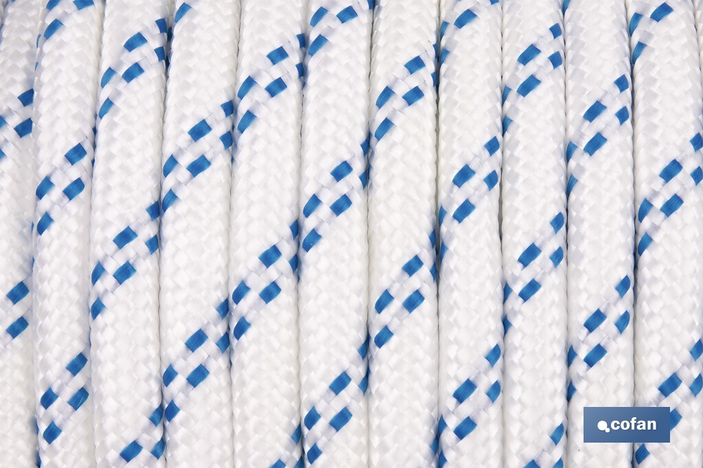 CUERDA TRENZADA POLI 12MM 50 MTS