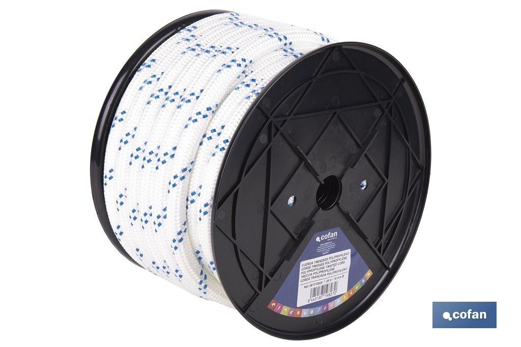 CUERDA TRENZADA POLI 16MM 25 MTS