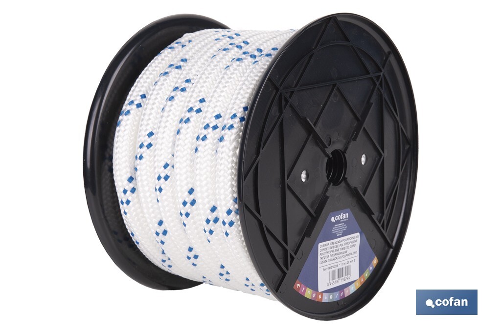 CUERDA TRENZADA POLI 20MM 15 MTS