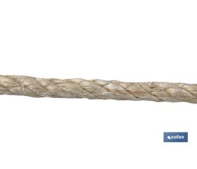 CUERDA SISAL 4 CABOS 16 MM 25 MTS NATURAL