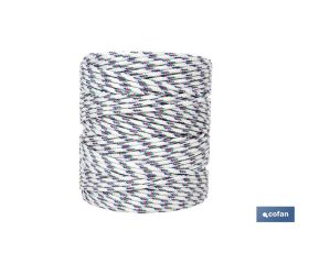 BOBINA CORDON TRENZADO POLI 5MM 200M TRICOLOR