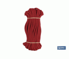 MADEJA CUERDA TRENZADA POLI 6MM 10M ROJO