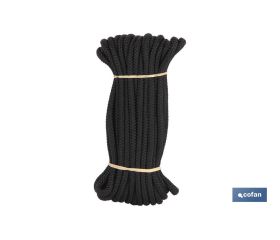 MADEJA CUERDA TRENZADA POLI 10MM 10M NEGRO