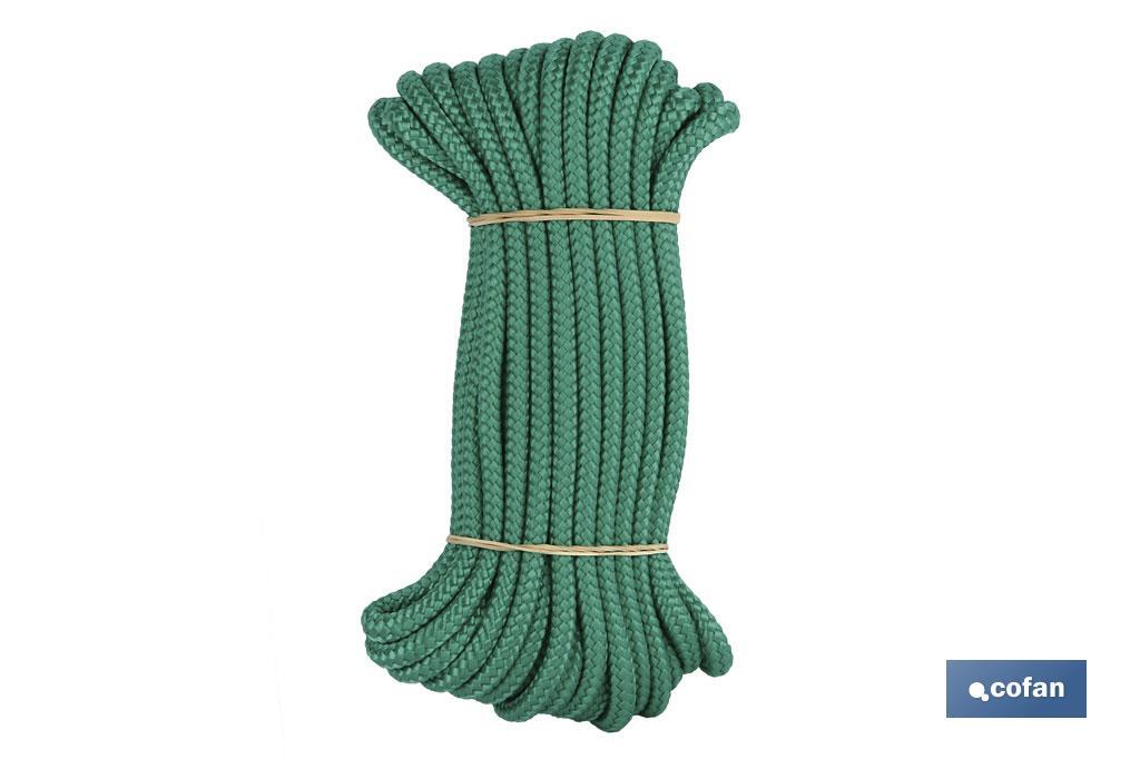 MADEJA CUERDA TRENZADA POLI 6MM 10M ROJO