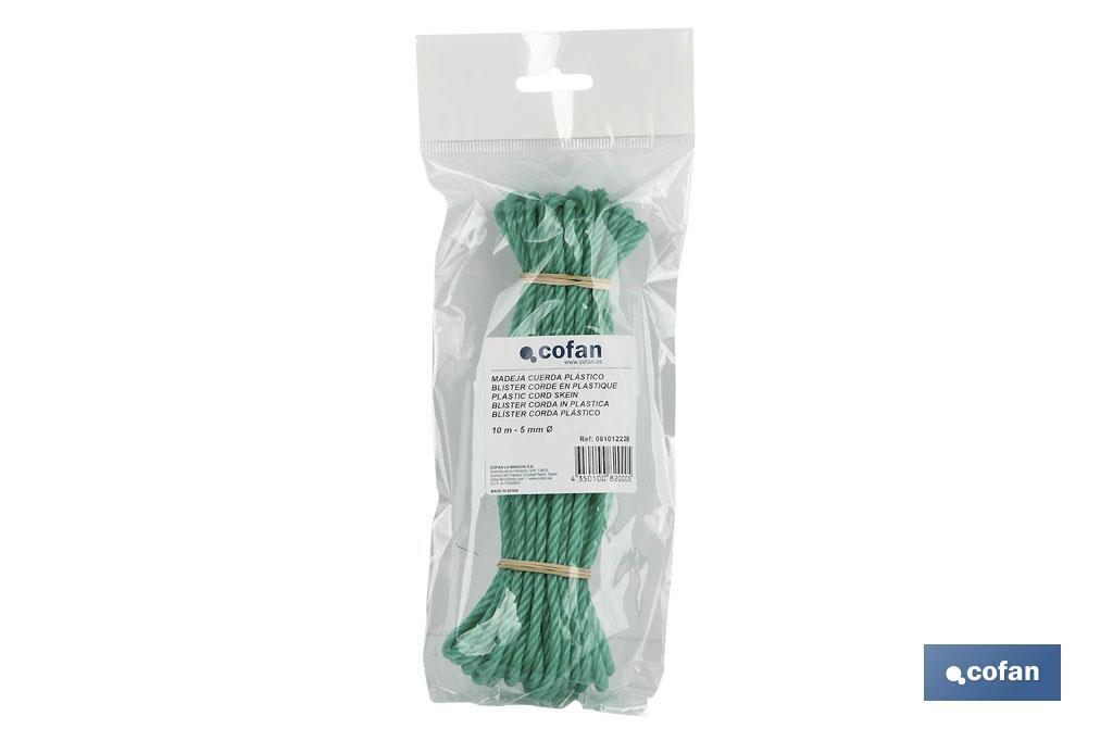 MADEJA CUERDA PLÁSTICO 5MM 10M BLANCO