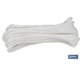 MADEJA CORDÓN POLIÉSTER REFORZADO 5 MM 5 M BLANCO