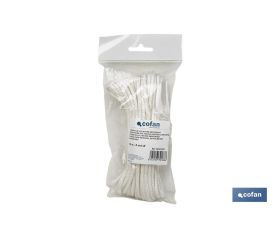 MADEJA CORDÓN POLIÉSTER REFORZADO 5 MM 10 M BLANCO