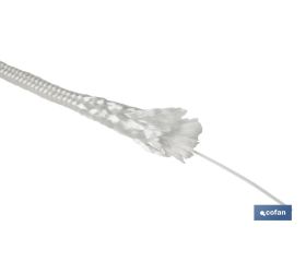 MADEJA CORDÓN POLIÉSTER REFORZADO 5 MM 5 M BLANCO