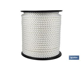 CARRETE CABO DE AMARRE 12 MM 100 M BLANCO