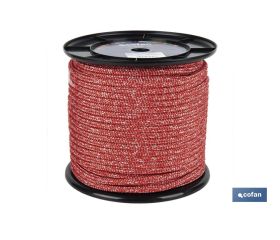 CARRETE DRIZA NÁUTICA 14 MM 100 M ROJO