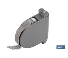 RECOGEDOR ABATIBLE PERSIANA GRIS 6MX20 MM