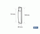 EMBELLECEDOR BLANCO RECOGEDOR PERSIANA 14-18 MM